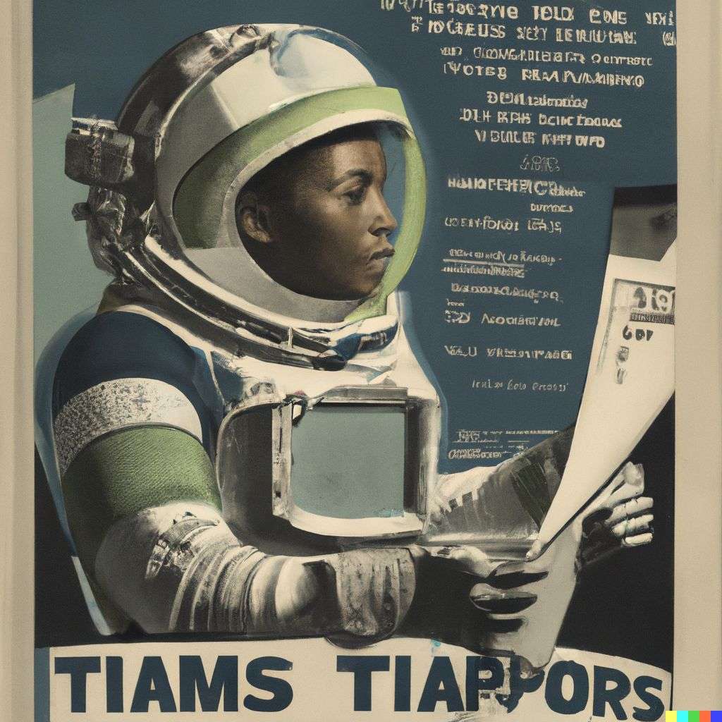 an astronaut, front page of The New York Times, 1940